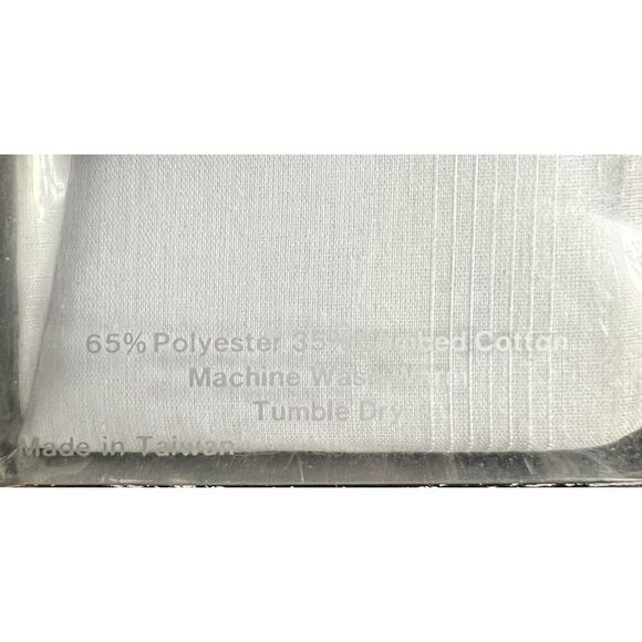 NIB Stafford 3 Permanent Press Handkerchiefs w/ Initial 'S’ Polyester/Cotton - Picture 3 of 3